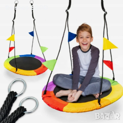 Люлка тип щъркелово гнездо, 100см, устойчива на атмосферни влияния, до 150кг, снимка 9 - Детски люлки - 53743523