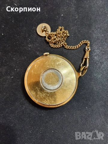 Джобен часовник -  JUNGHANS с позлата - ГЕРМАНИЯ - ПРОМОЦИЯ, снимка 6 - Джобни - 46654362