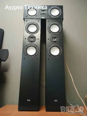 Двулентови тонколони ELAC 105 и център 101. Страхотен звук. Произведени в Германия. Изпращам видео., снимка 1