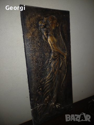 Старинна Гипсова картина , снимка 4 - Картини - 42666241