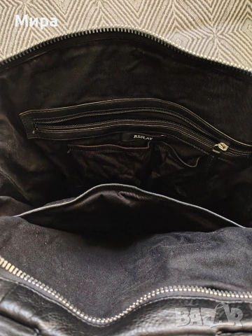 Дамска черна чанта Replay, снимка 2 - Чанти - 53798815