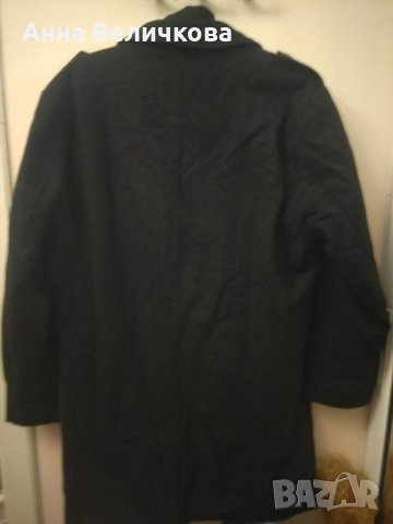Черно мъжко спортно палто вълна, снимка 3 - Палта - 35707969