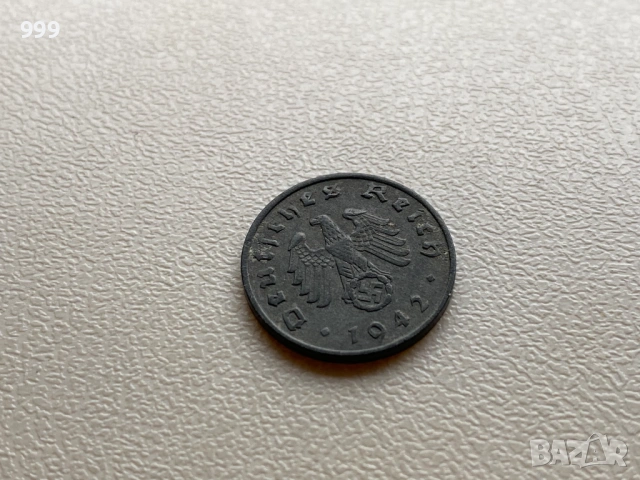 1 и 10 пфенига (райхспфенига) 1940, 1942, 1943 Германия - Трети Райх, снимка 4 - Нумизматика и бонистика - 53208932