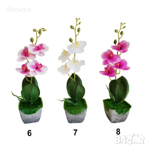 4919 Изкуствена орхидея в саксия
