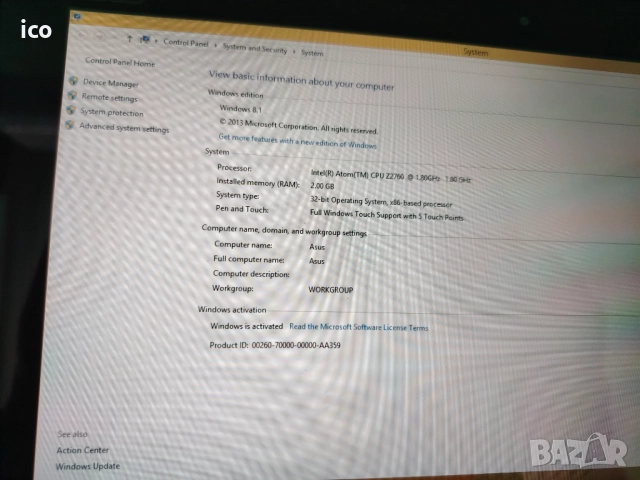 Asus VivaTab 10 Windows 8 , снимка 5 - Таблети - 52255350