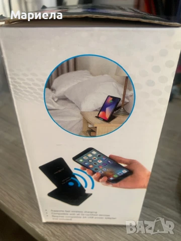 Бързо Безжично зарядно устройство за телефони и таблети, снимка 2 - Друга електроника - 50536246