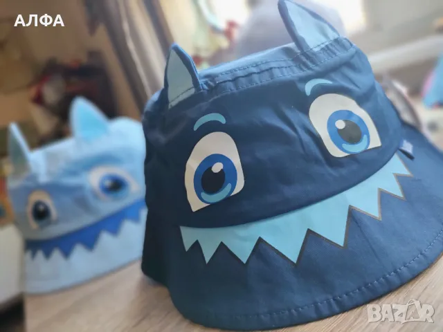 2 бр. Лятна тънка детска / бебешка шапка с периферия (шапка идиотка 😀).