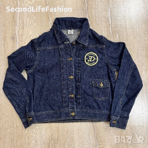 Дамско дънково яке, размер M с бродирана нашивка за E.C. Dahls Bryggeri