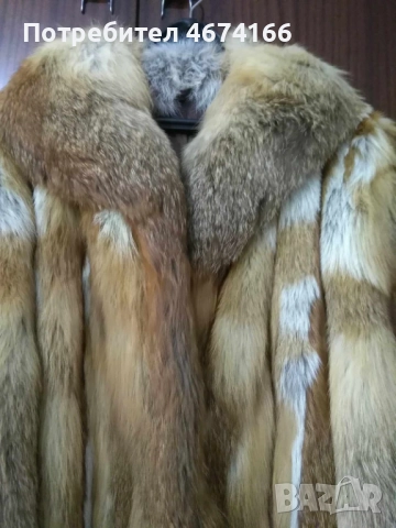 палто от лисичи кожи, снимка 3 - Палта, манта - 52802771