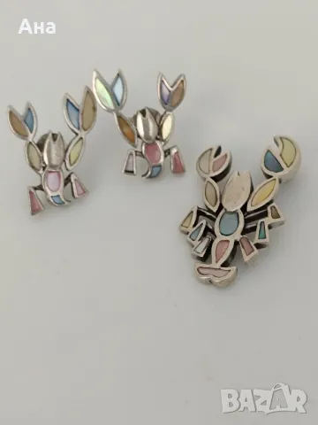 Красив сребърен комплект 