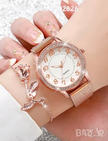 Дамски комплект,часовник+гривна, снимка 1