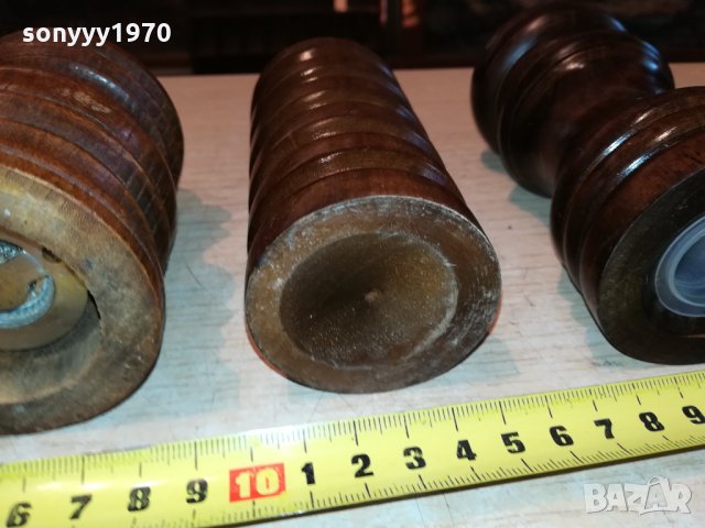 мелница солница-3бр дърво/метал от германия 0411211800, снимка 12 - Антикварни и старинни предмети - 34697205