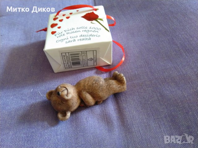 Малко мече за подарък с роза и плик, снимка 6 - Фигурки - 44149343