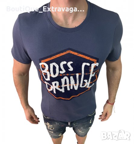 Мъжка тениска Boss Orange Blue !!!