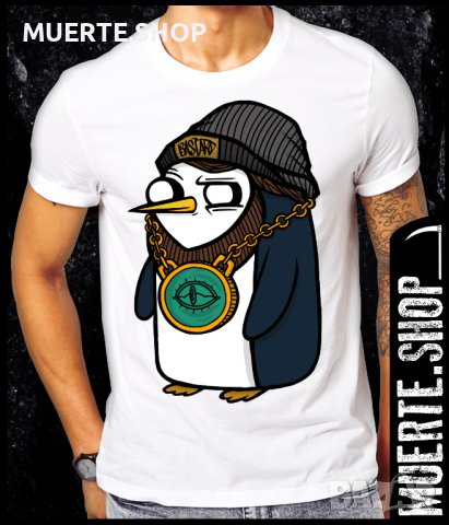 Тениска с щампа PENGUIN GANGSTER
