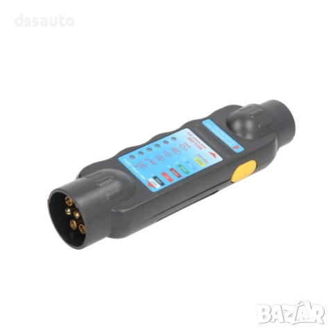 Тестер за инсталация и светлини на теглич/ремарке 7 пина DIN ISO 1724