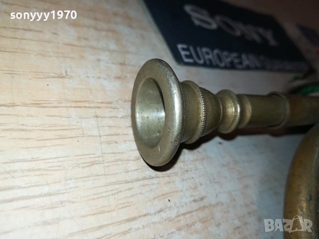 ТРЪБА-МЕД МЕСИНГ ВНОС ФРАНЦИЯ 2409231142, снимка 8 - Антикварни и старинни предмети - 42298919