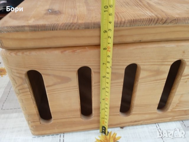 Стар немски дървен сандък, снимка 7 - Декорация за дома - 41240778