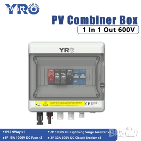 Табло за слънчеви панели 1 вход 1 изход 600V 32А