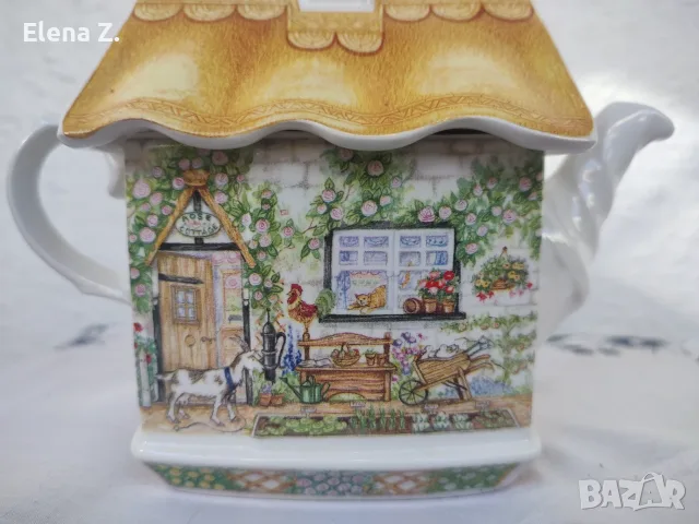Симпатичен малък чайник Sadler Rose Cottage, снимка 4 - Аксесоари за кухня - 56046242