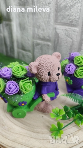 Сладки малки мечета в лилаво и зелено!!, снимка 9 - Декорация за дома - 52082800