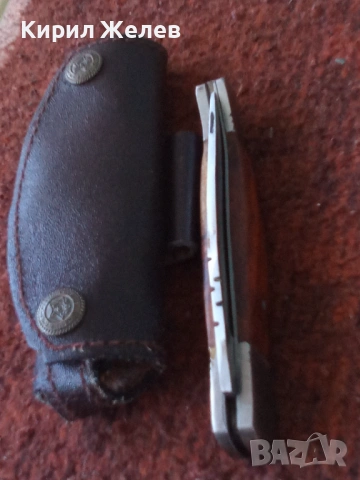 Сгъваем нож с кожен калъф 53693, снимка 13 - Колекции - 53474479
