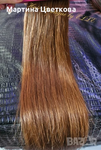 Естествена кестенява коса, снимка 1