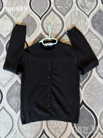 Черна 100% кашмир, снимка 2 - Блузи с дълъг ръкав и пуловери - 53745267