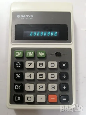 Ретро калкулатор SANYO CX-8136A, снимка 4 - Друга електроника - 48561976