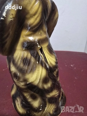 Старо керамично куче касичка, снимка 6 - Антикварни и старинни предмети - 52629399