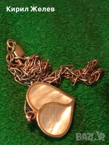 РОМАНТИЧНО СЕДЕФЕНО СРЕБЪРНО СЪРЧИЦЕ АРТ МЕДАЛЬОН СРЕБРО 925 със СРЕБЪРНА ВЕРИЖКА 27708, снимка 12 - Колиета, медальони, синджири - 50115973