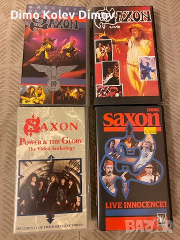 SAXON VHS Видео Касети HiFi Sound 