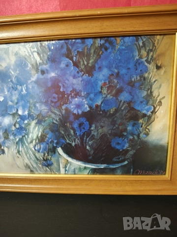 Авторска картина масивна дървена рамка , снимка 3 - Картини - 52250043