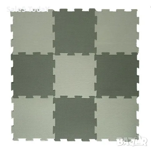 Килимче, подов пъзел, Зелен килим, 9 ч., 31*31см