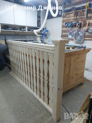 Дъски за ограда(парапет),свързващи греди,ръкохватки, снимка 18 - Огради и мрежи - 49457895