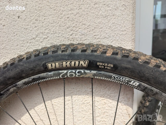 Капли DT Swiss X392, 29", QR, IS 6 bolt, главини XT, Гуми maxxis, MTB Weelset, снимка 5 - Части за велосипеди - 51236427