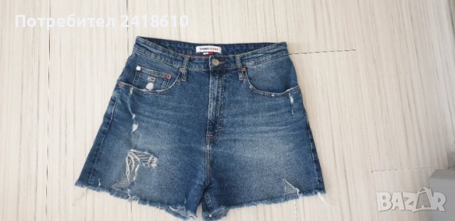 Tommy Hilfiger Mom Denim Jeans Short Womens Size 31 ОРИГИНАЛ! Дамски Къси Дънкови Панталони!, снимка 4 - Къси панталони и бермуди - 50713378