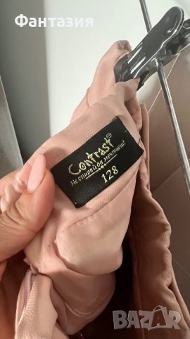 Розова кожена къса пола Contrast, снимка 4 - Детски рокли и поли - 42643781