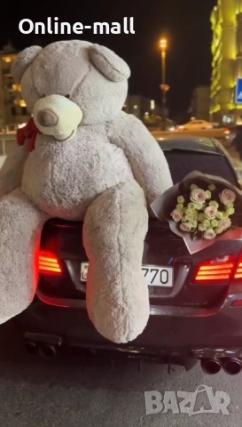Голямо плюшено Мече за подарък, Голяма плюшена Мечка, Голям Мечок, снимка 3 - Плюшени играчки - 51461722