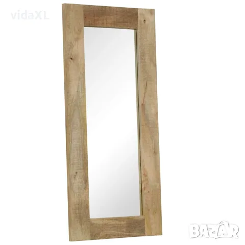 vidaXL Огледало, мангово дърво масив, 50x110 см, снимка 7 - Огледала - 56146417