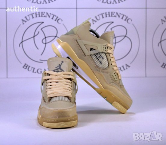 Nike Jordan Retro 4 UniversityBlue, Off-White, Fire Red, Metallic Red, снимка 8 - Маратонки - 34137530