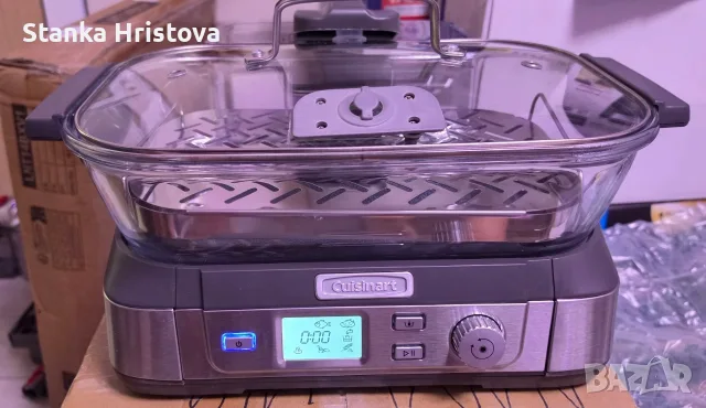 Уред за готвене на пара Cuisinart 5L., снимка 6 - Уреди за готвене на пара - 55706380