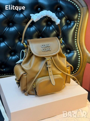 раници MİU MİU Висок клас 25 x 30 cm / 281€ 18,5x22 cm / 255€, снимка 6 - Раници - 53182613