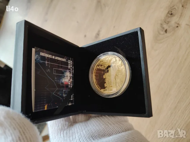 Сребърна монета с масивна позлата 24 каратово златно покритие 2oz Proof 62.2 гр, снимка 3 - Нумизматика и бонистика - 55815025