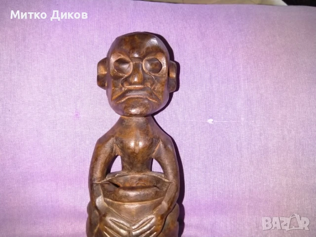 Африканска скулптура абанос №9 религиозна, снимка 2 - Декорация за дома - 51095950