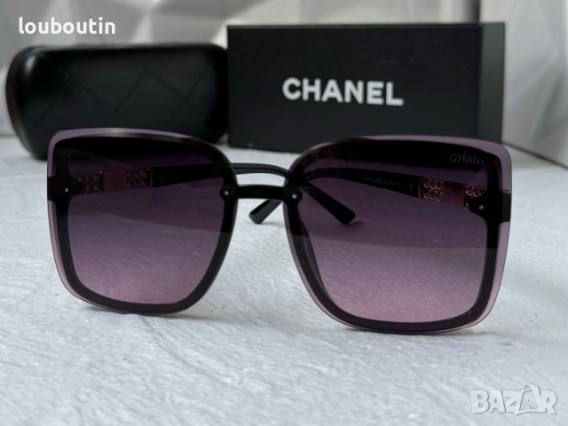 CH 2024 дамски слънчеви очила с лого квадратни , снимка 5 - Слънчеви и диоптрични очила - 44657871