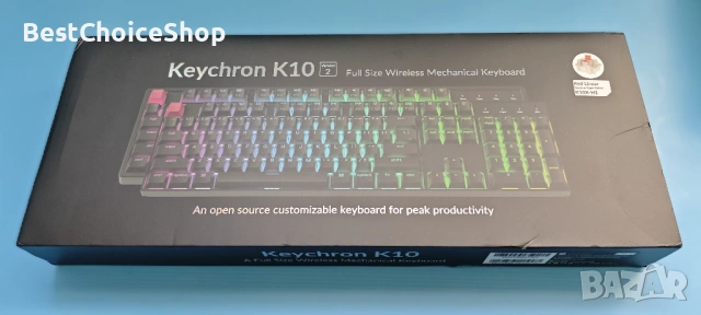 Keychron K10 Version 2 – RGB / Bluetooth / USB-C.Гейминг пълноразмерна безжична механична клавиатура, снимка 2 - Клавиатури и мишки - 53840982