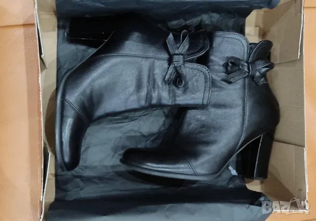 Елегантни дамски боти от естествена кожа , снимка 3 - Дамски боти - 48241911