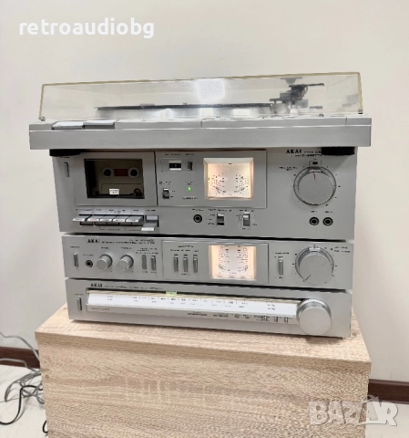 🔉Ретро аудио сет AKAI - усилвател AM-U01, тунер AT-K02, Дек CS-M01A, Грамофон AP-Q310🔉, снимка 2 - Аудиосистеми - 52664831