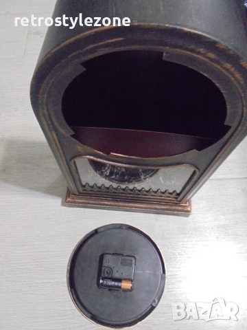 № 8288 Настолен часовник с LED камина   , снимка 10 - Други ценни предмети - 51926279